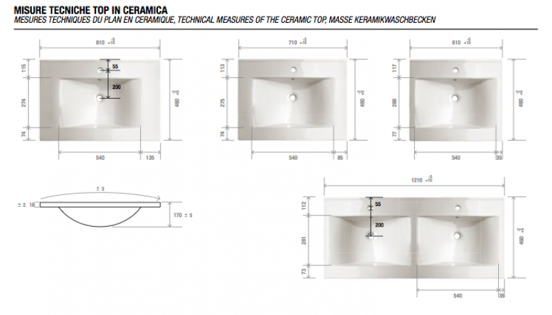 mobili da bagno monoblocco urban piano ceramica doppio lavabo